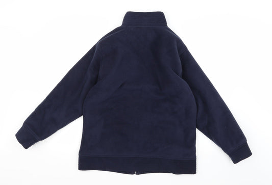 EWM Womens Blue Fleece Jacket Size 10