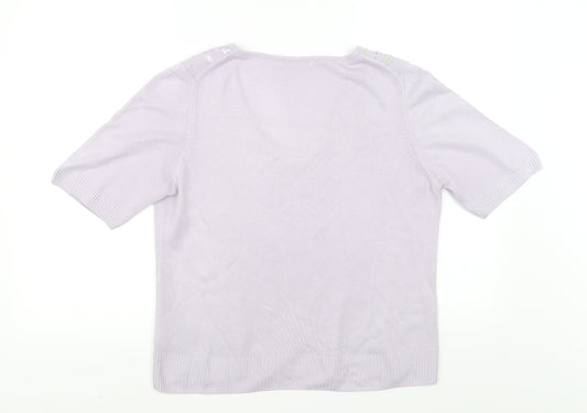 Marks and Spencer Womens Purple Pullover Jumper Size 16