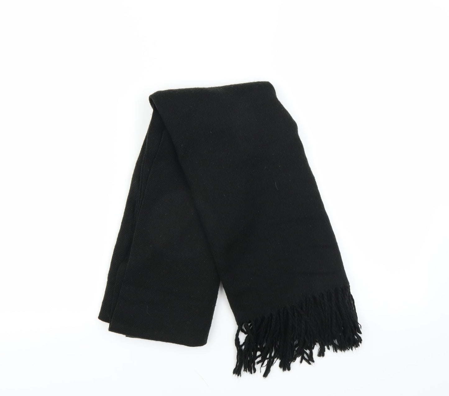 Preworn Unisex Black Scarf One Size