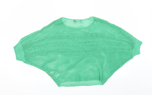 Apricot Womens Green Pullover Jumper Size S