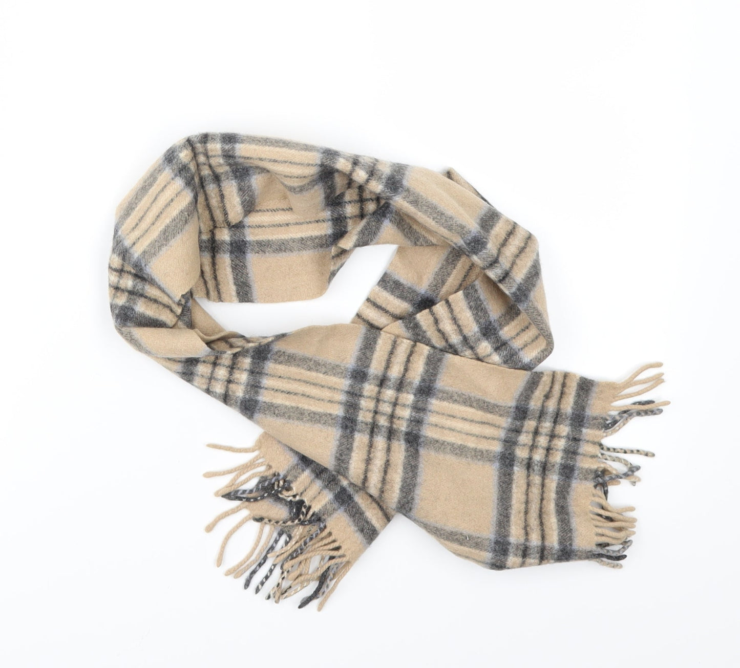 Marks and Spencer Unisex Beige Paisley Rectangle Scarf Scarf One Size