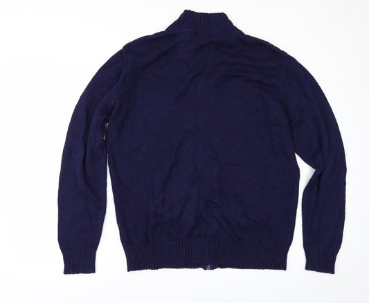 Avenue Womens Blue Cape Jumper Size L