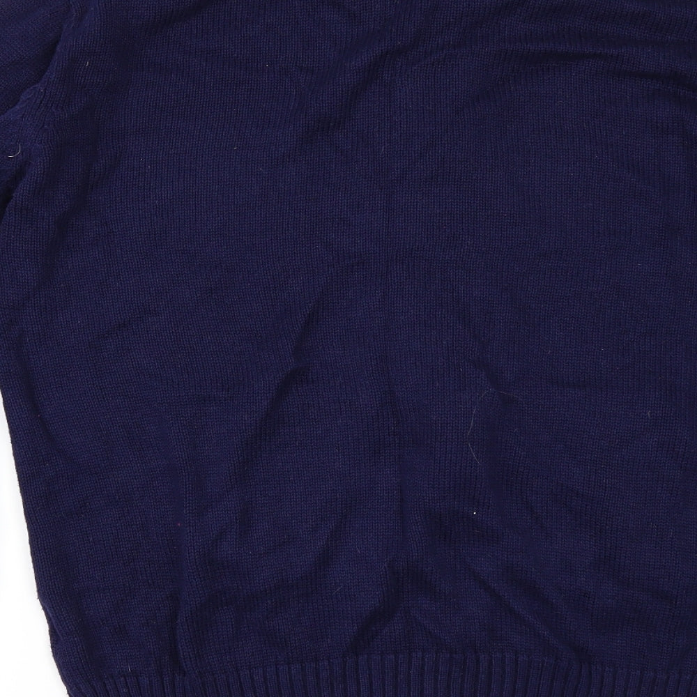 Avenue Womens Blue Cape Jumper Size L