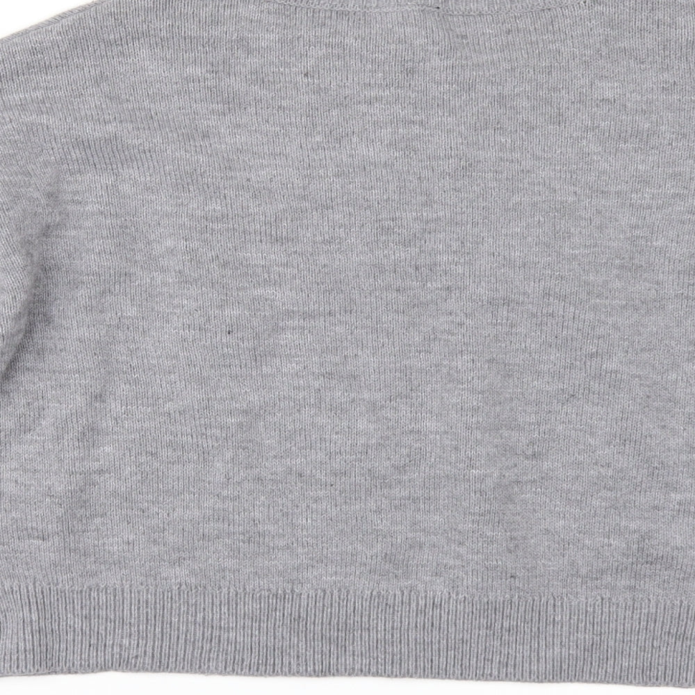Divided by H&M Womens Grey Pullover Jumper Size M - CROPPED