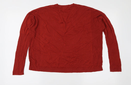 Marks and Spencer Womens Brown Knit Pullover Jumper Size 16