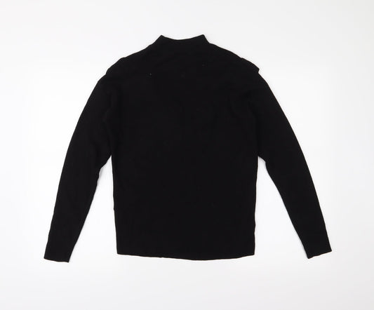 New Look Womens Black Knit Pullover Jumper Size S