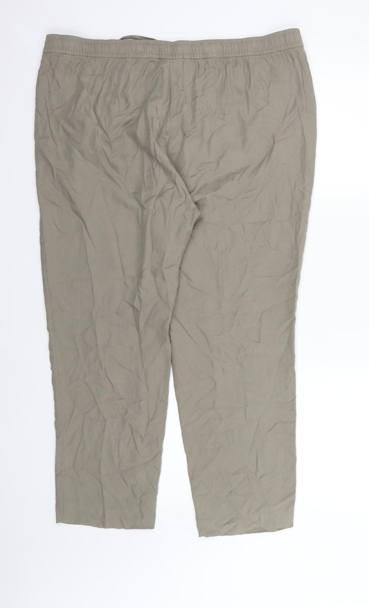 Gerry Weber Womens Brown Trousers Size 40 in L27 in