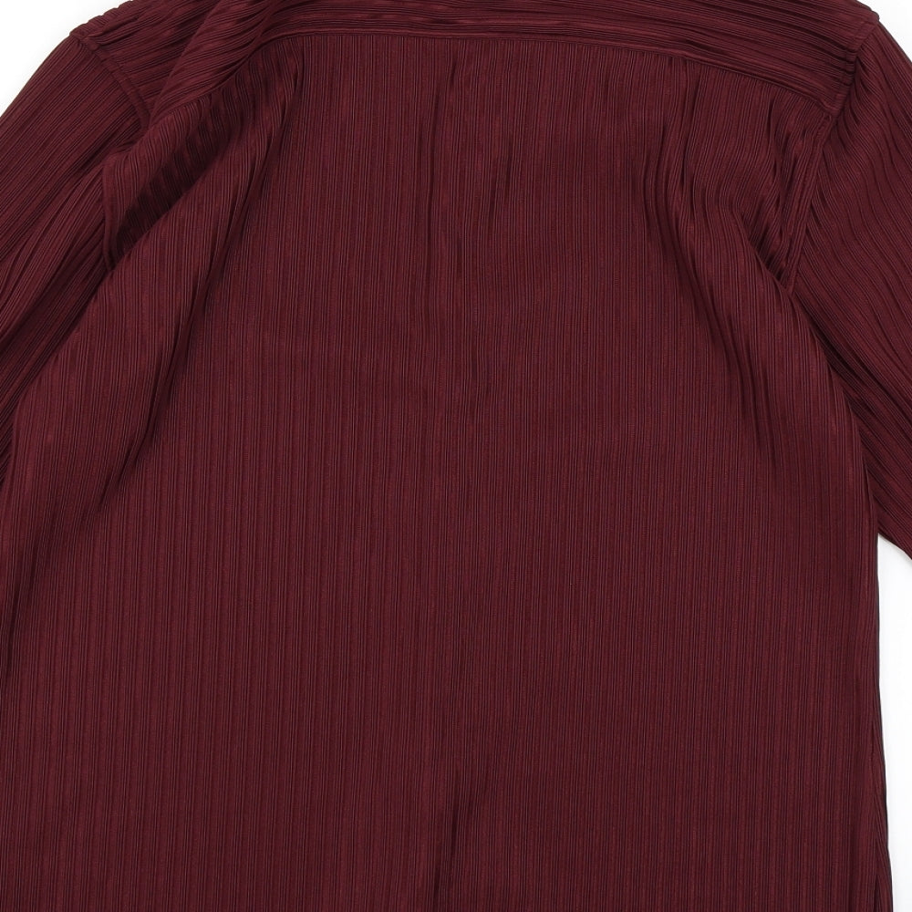 River Island Mens Purple Button-Up Size M