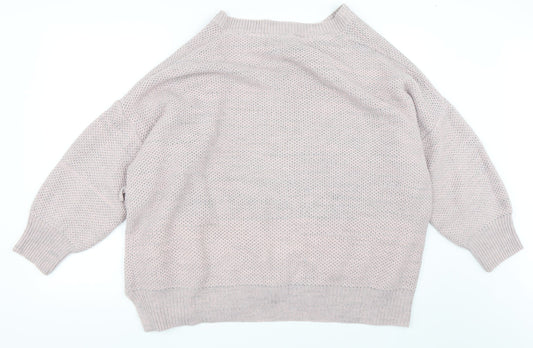 LabelBe Womens Pink Cardigan Jumper Size XL