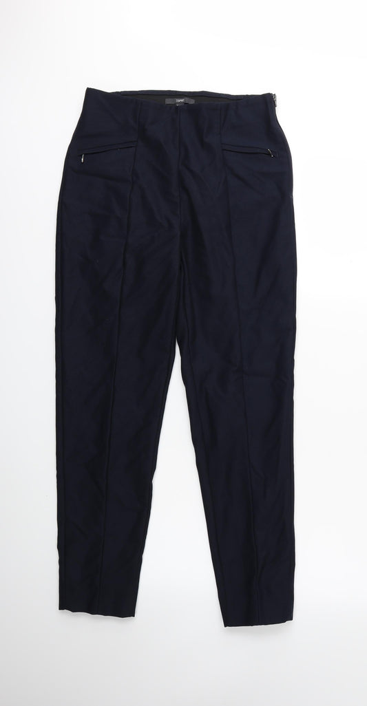 Preworn Womens Blue Trousers Size 10 L28 in