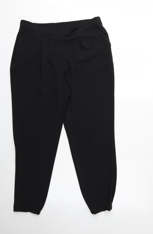 Marks and Spencer Womens Black Trousers Size 34 in L27 in