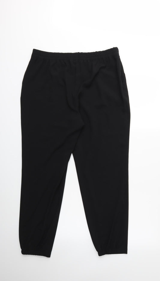 Marks and Spencer Womens Black Trousers Size 34 in L27 in