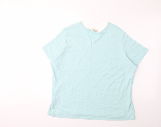 EWM Womens Blue Pullover Jumper Size 22