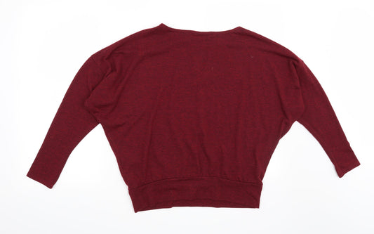 Wallis Womens Red Pullover Jumper Size 10