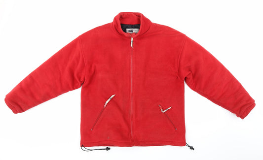 Neutral Territory Mens Red Fleece Jacket Size S