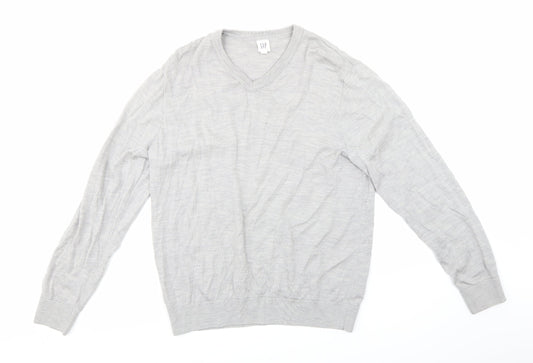 Gap Mens Grey Knit Pullover Jumper Size L