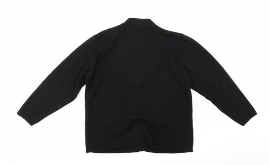 Jennifer Womens Black Knit Cardigan Jumper Size M