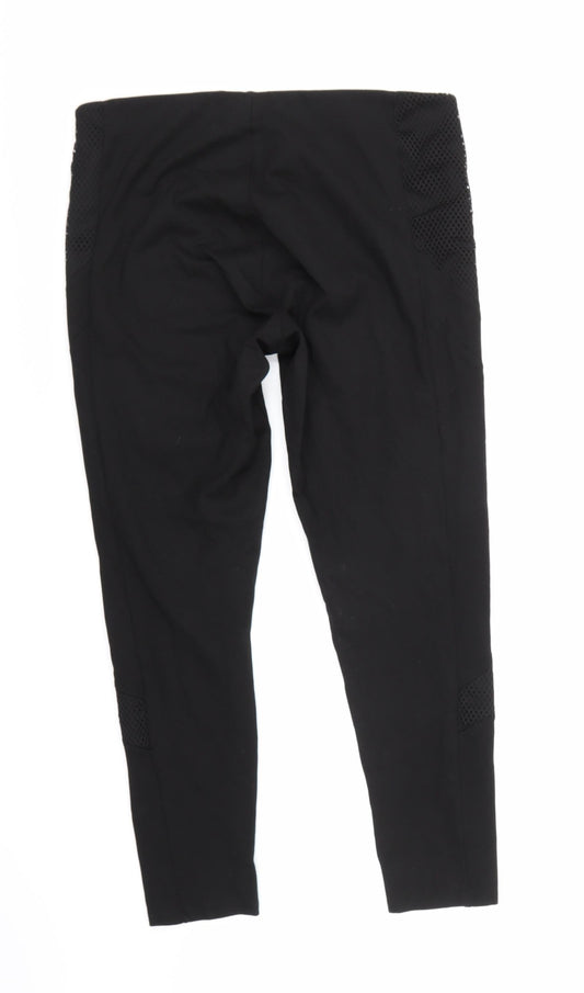 Marks and Spencer Womens Black Trousers Size 16 L24 in
