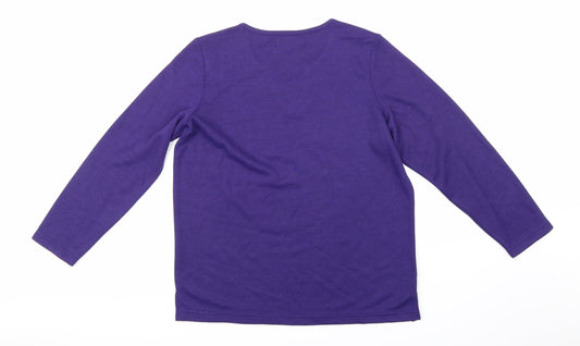 Bonmarché Womens Purple Pullover Jumper Size S
