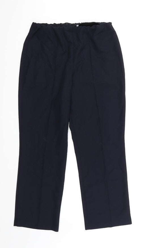 Preworn Womens Blue Trousers Size 12 L28 in