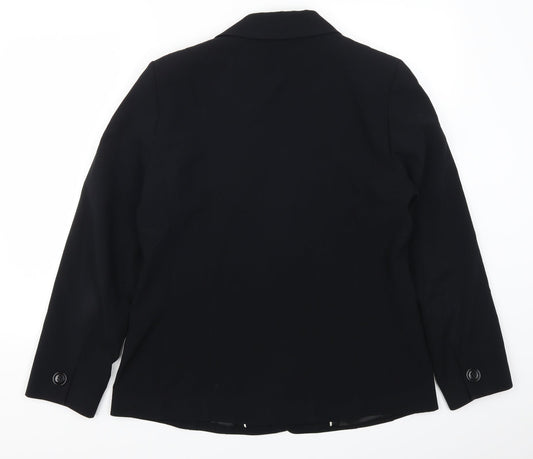 EWM Womens Black Jacket Suit Jacket Size 14