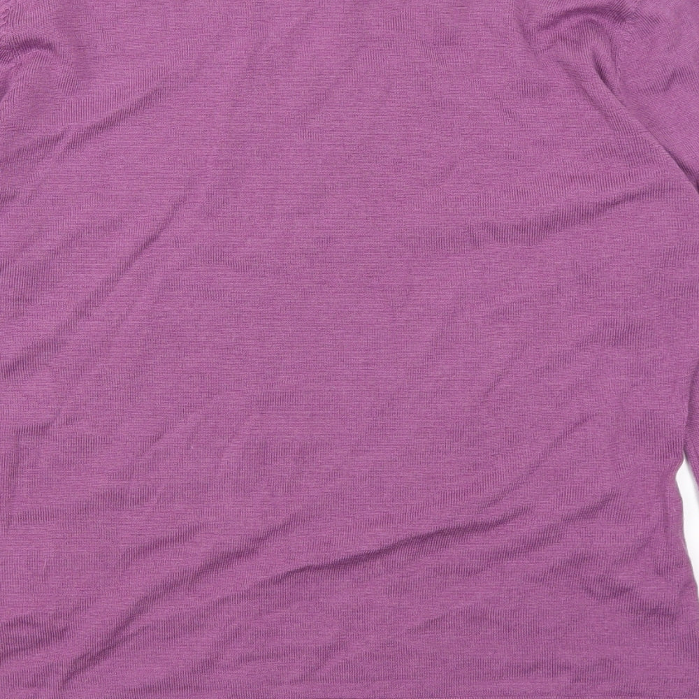 Nightingales Womens Purple Pullover Jumper Size M