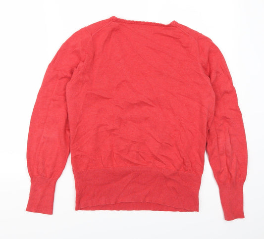 TB Basics Womens Red Pullover Jumper Size L