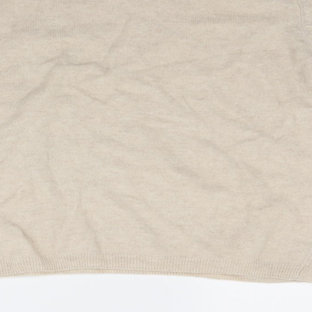 isle Womens Beige Pullover Jumper Size L