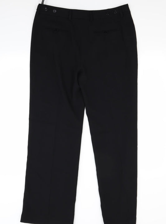 Alex & Co Womens Black Trousers Size 14 L28 in