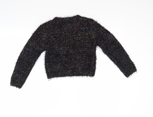 Preworn Girls Multicoloured Pullover Jumper Size 9-10 Years