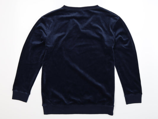 Jezebel Mens Blue Pullover Sweatshirt Size L