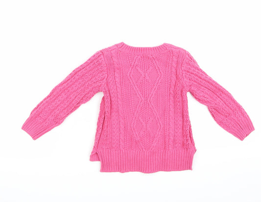 Nutmeg Girls Pink Pullover Sweatshirt Size 2-3 Years