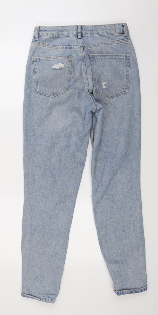 Topshop Womens Blue Straight Jeans Size 28 L29 in
