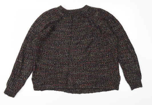 Papaya Womens Black Pullover Jumper Size M