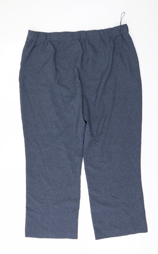 Preworn Womens Blue Trousers Size 16 L25 in
