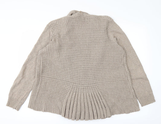 Pulse Womens Brown Cardigan Jumper Size M