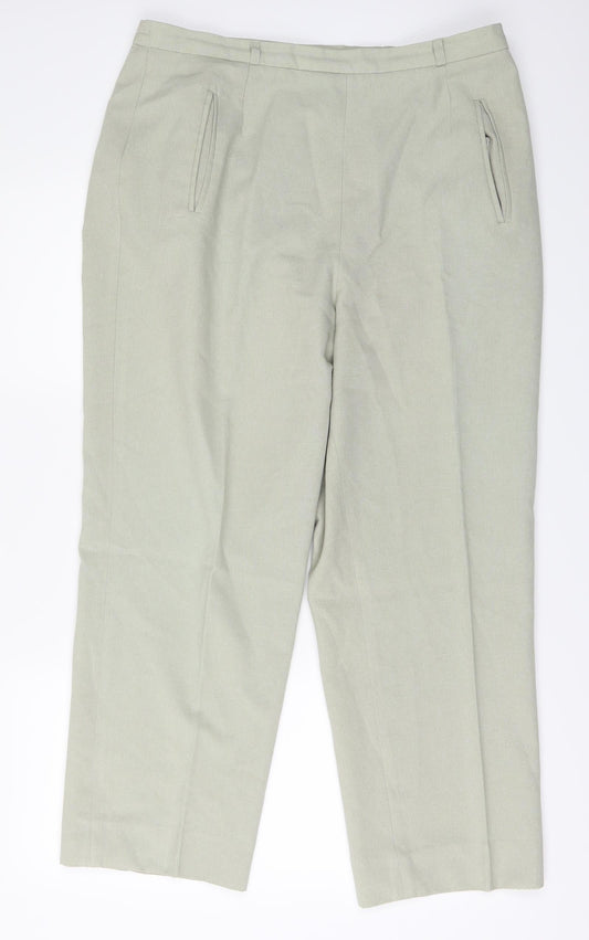 Berkertex Womens Green Trousers Size 16 L27 in