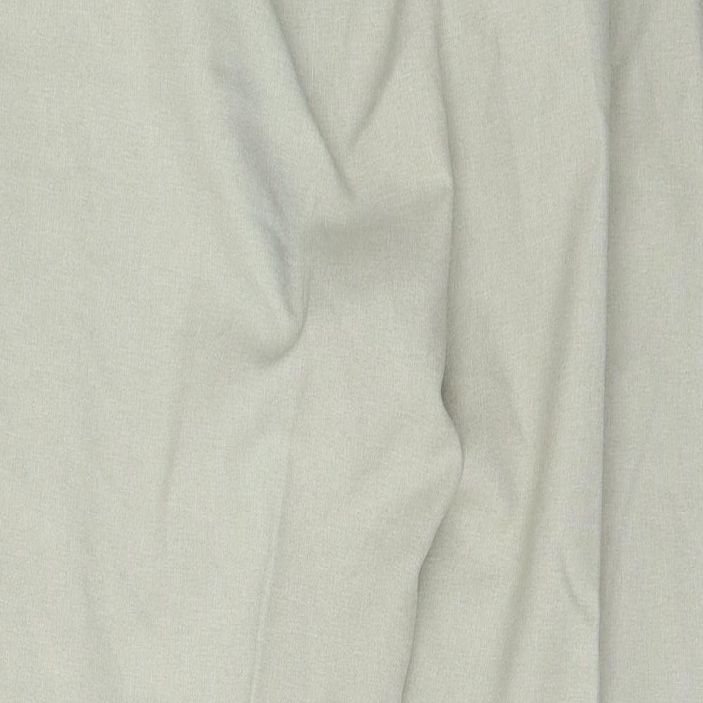 Brand and care label for Berkertex women’s green trousers, size UK 16, 27-inch leg