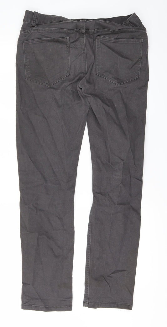 DenimCo Mens Black Denim Straight Jeans Size 32 L28 in