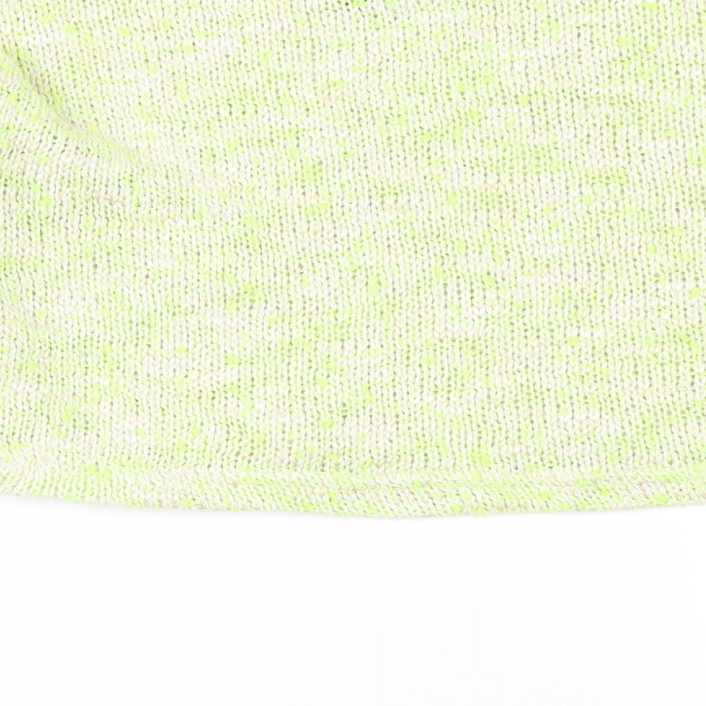 New Look Girls White Knit Cropped T-Shirt Size 10-11 Years