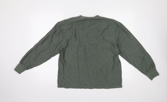 Topman Mens Green Pullover Jumper Size S