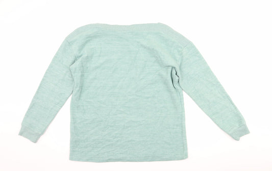 Papaya Womens Blue Pullover Jumper Size M