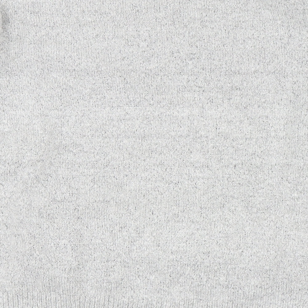 Brand and care label for WOW women’s grey jumper, size XS