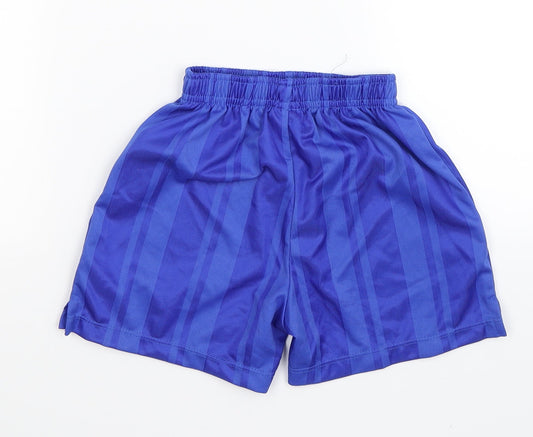 sondig Boys Blue Striped Sweat Shorts Size 3-4 Years