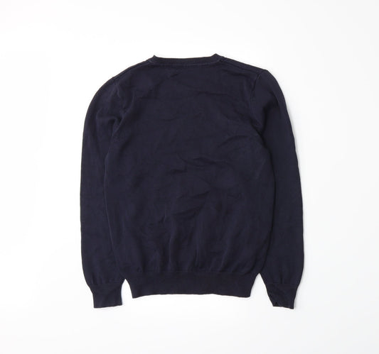 George Girls Blue Knit Pullover Jumper Size 9-10 Years