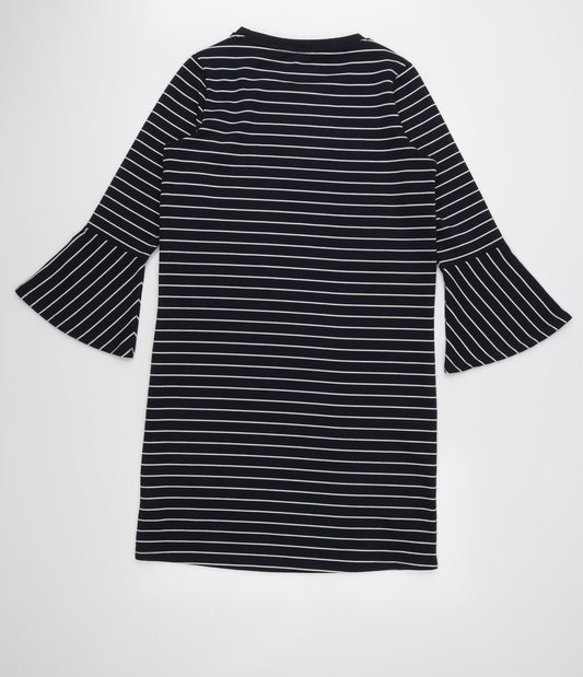 NEXT Womens Blue Striped Shift Size 10