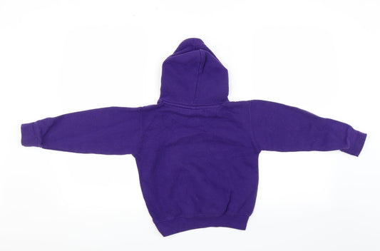 Cotton Ridge Boys Purple Pullover Hoodie Size 5-6 Years