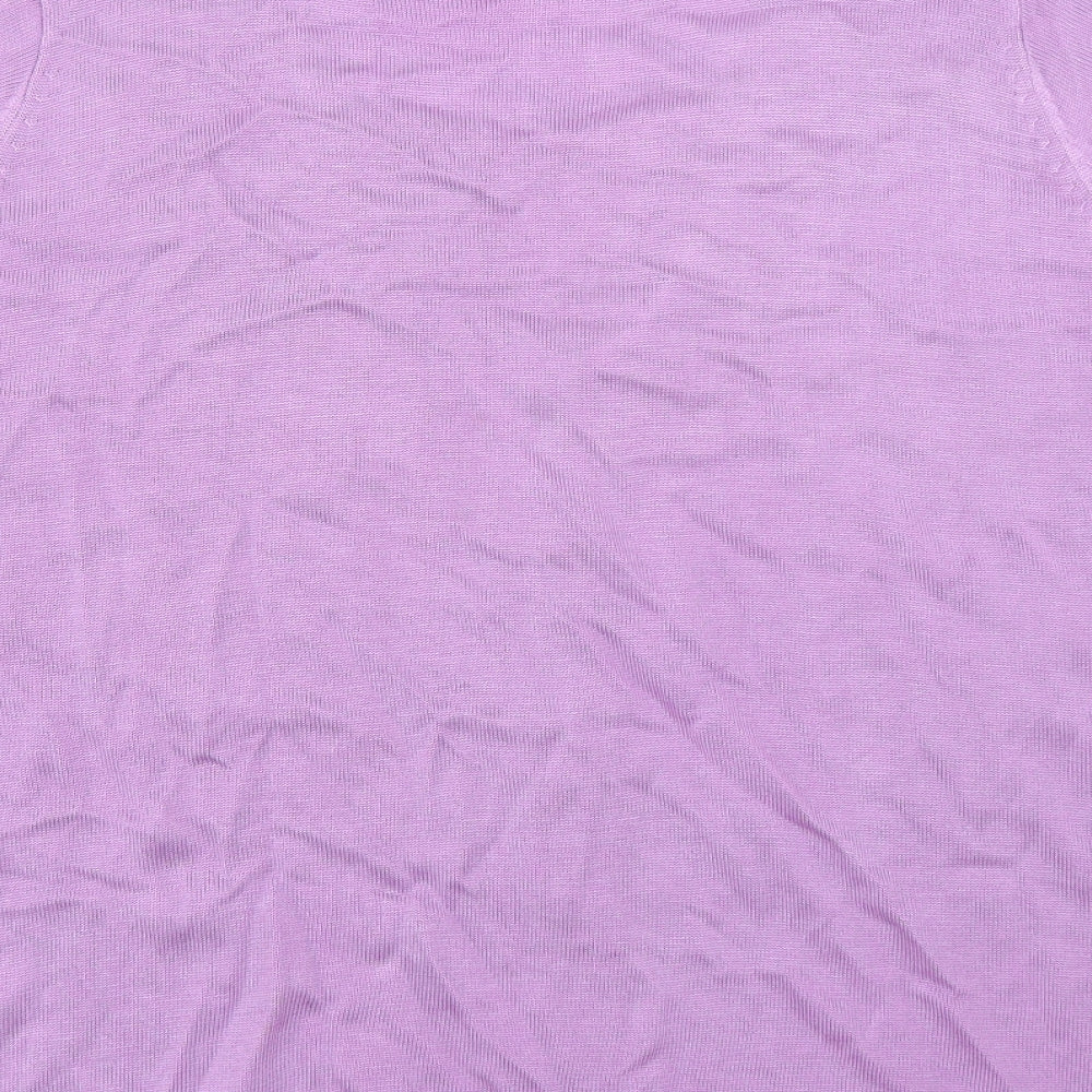 BM Womens Purple Pullover Jumper Size L