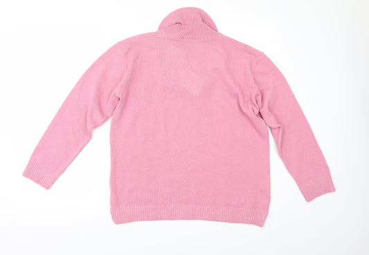 Pure & Natural Womens Pink Pullover Jumper Size XL