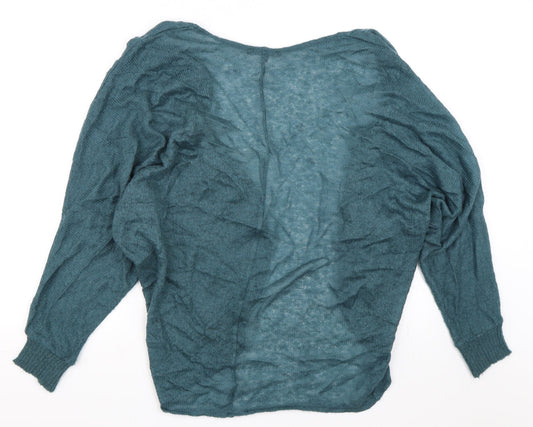 Marks and Spencer Womens Blue Cardigan Jumper Size M